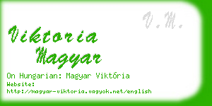 viktoria magyar business card