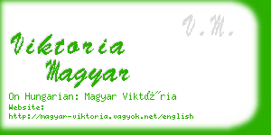 viktoria magyar business card